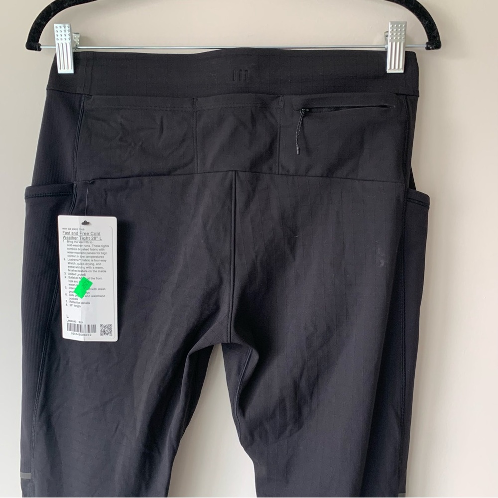 lululemon athletica Fast and Free Cold Weather 28” Running Pant Jogger Size L - Picture 13 of 14